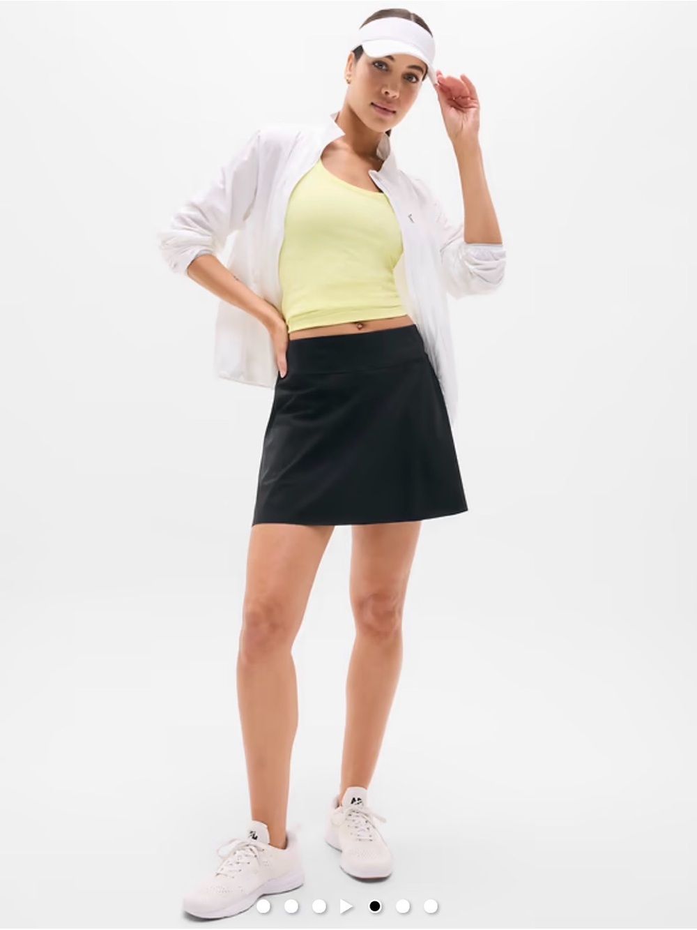 Athleta Black Ace A-Line Active Skort 15.5 inch
